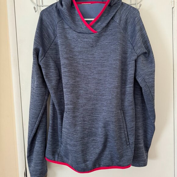 Columbia Women's Gray Hoodie with Pink Trim Pullover Size XL - Picture 9 of 14
